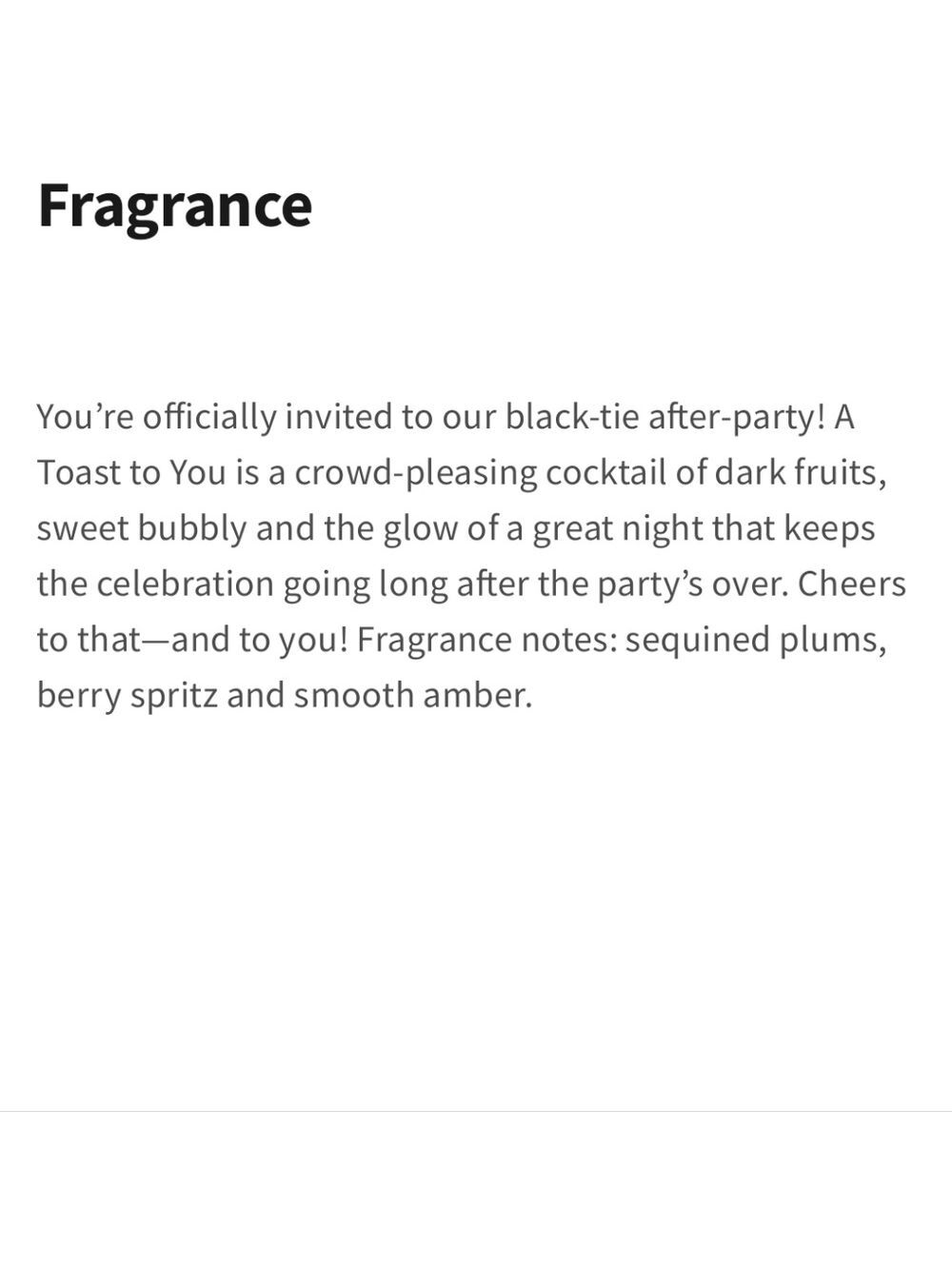 New Bath & Body Works Fragrance Mist A Toast To You - Picture 4 of 5